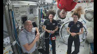 Space-to-Space Call: NASA's Artemis II Astronauts and the International Space Station