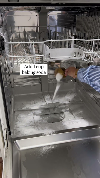 Deep cleaning your dishwasher once a week prevents nasty bacteria 🦠 and keep dishes sparkling ✨😍