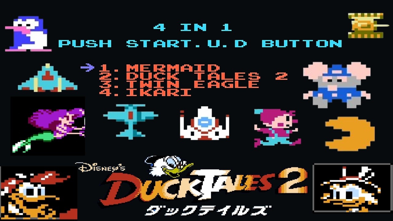 NES 4 in 1 Package : Best Mini Classic Games Collection