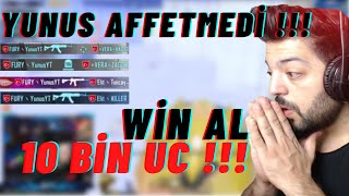ERSİN YEKİN YUNUS'A WİN ALDIĞINDA 10 BİN UC VERİCEĞİNİ SÖYLEYİNCE YUNUS YARGI DAĞITIYOR !!!