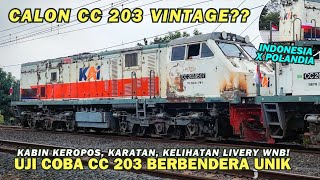 THE NEXT CC 203 VINTAGE LIVERY?? Testing the Corroded & Rusty Polish Locomotive on the Sri Tanjun...