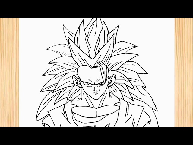 como desenhar Goku ssj 3 #simples #anime #fypシ゚viral #foryoupage #dese