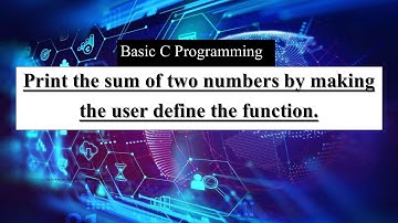 Exercise  5 || Sum using user define function