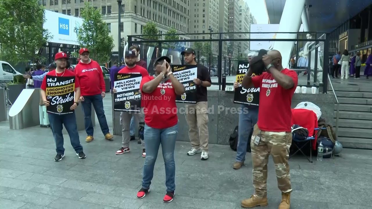 Strike by New Jersey Transit train engineers leaves some 350,000 commuters in the lurch