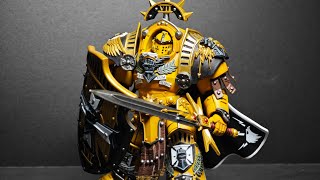 WARHAMMER IMPERIAL FISTS LEGION PRAETOR TARTAROS TERMINATOR ARMOR JOYTOY 1/18 FULL FIGURE REVIEW