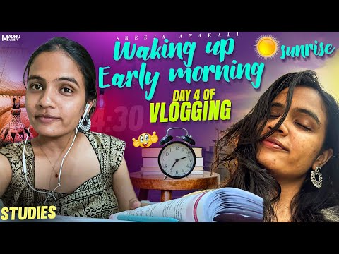 Waking -up early mrng -Day-4 ||work from home ||preparing for exams||#dailyvlog #sreejaanakali