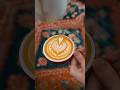 ADVANCED Tulip Latte Art #coffeelatteart #shorts
