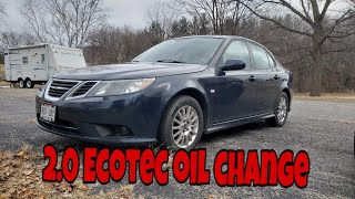Saab DIY: 2003+ Saab 9-3 (Sedan) 2004+ Convertible 2.0L 4-Cylinder Ecotec Oil Change