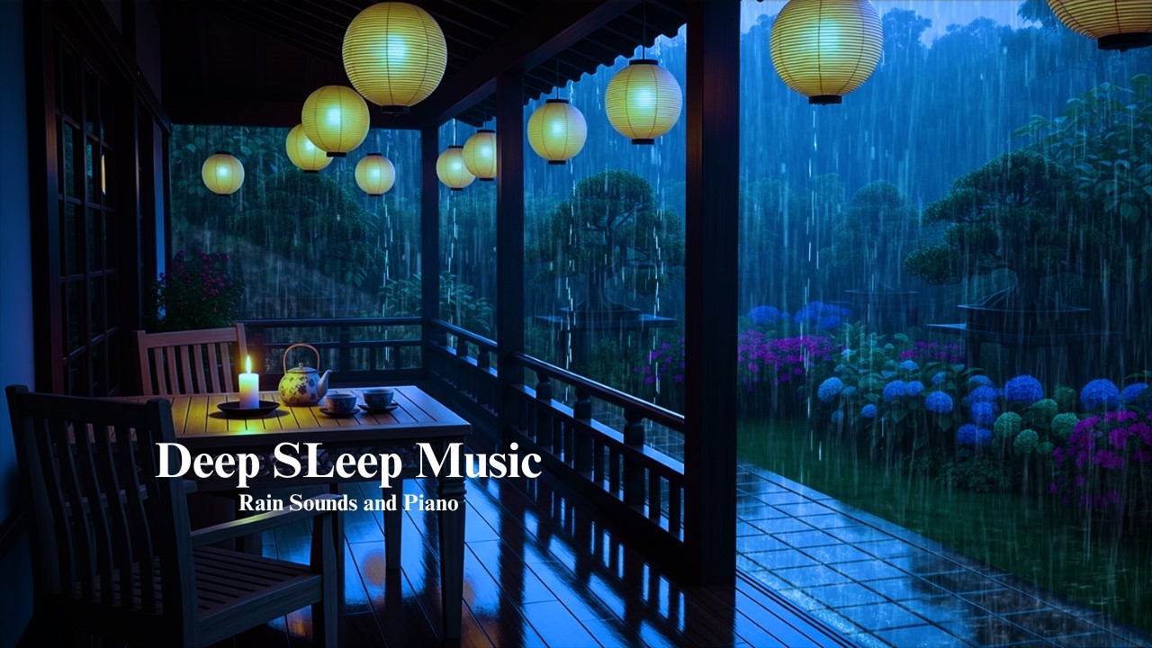 Relaxing Piano Sleep Music for Insomnia / Rain Sounds for Deep Sleep ...
