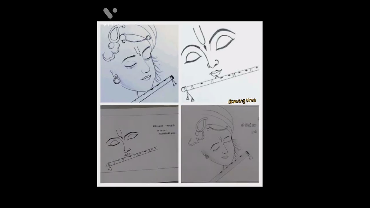 Krishna |2type drawing 