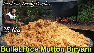 25 Kg  Bullet Rice Mutton Biryani In Firewood | Cooking Explained | Jabbar Bhai