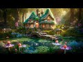 Enchanting fairy cottage in the middle of the forest  music  ambience 