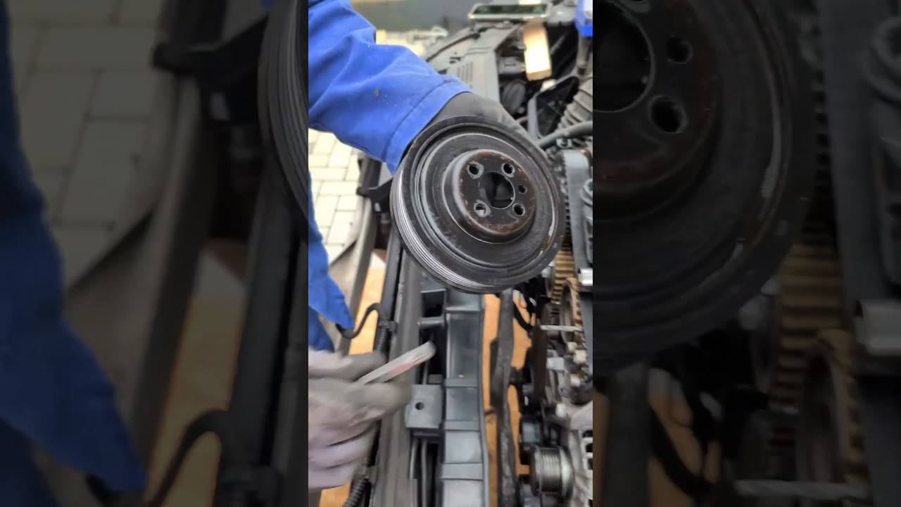 Timing belt maintenance on an Audi #mechanic #repair #audi #maintenance #car #diy #timingbelt
