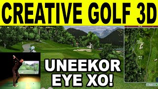 Creative Golf 3D Review - UNEEKOR EYE XO 9 Hole Vlog (Golf Simulator) ⛳ screenshot 4