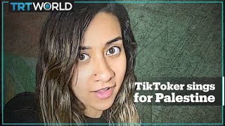 TikToker sings for Palestine Resimi