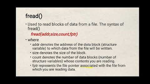 EST 102 Programming in C: FILES part 2