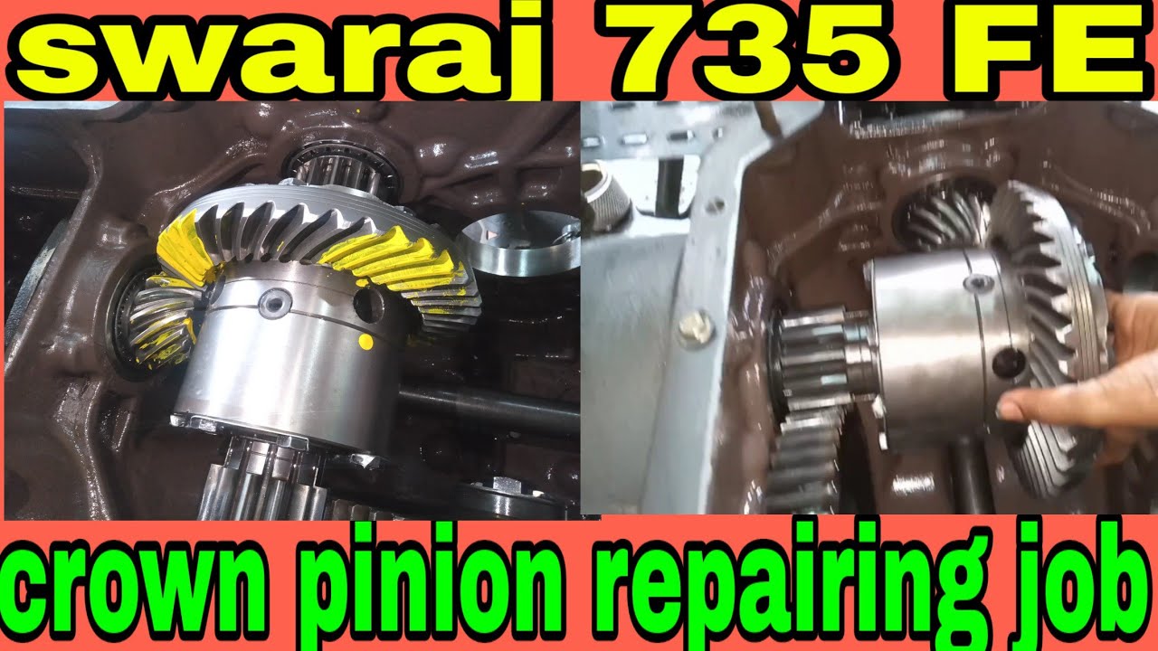 swaraj 735 FE crown pinion repairing job swaraj रिपेयरिंग job कड़ा पिनियन रिपेयरिंग मैकेनिक चैनल 🇮🇳