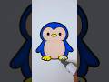 Cute Penguin Coloring ASMR 🐧 | Satisfying Marker Sounds ✨ No Talking