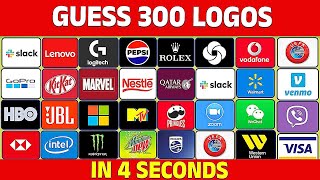 Guess The 300 Logos in 4 seconds only -Think Fast | Speed Logo Quiz | Quiz Zest screenshot 4