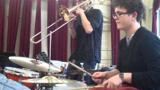 Friday Jam; Drums, Keys and Trombone