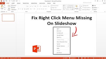 How to Fix Right Click Menu Missing On PowerPoint Slideshow
