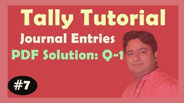 PDF Solution Q-1 : Cash-Bank Book | Voucher Entries in Tally ERP 9 PDF Solution | Learn Tally ERP 9