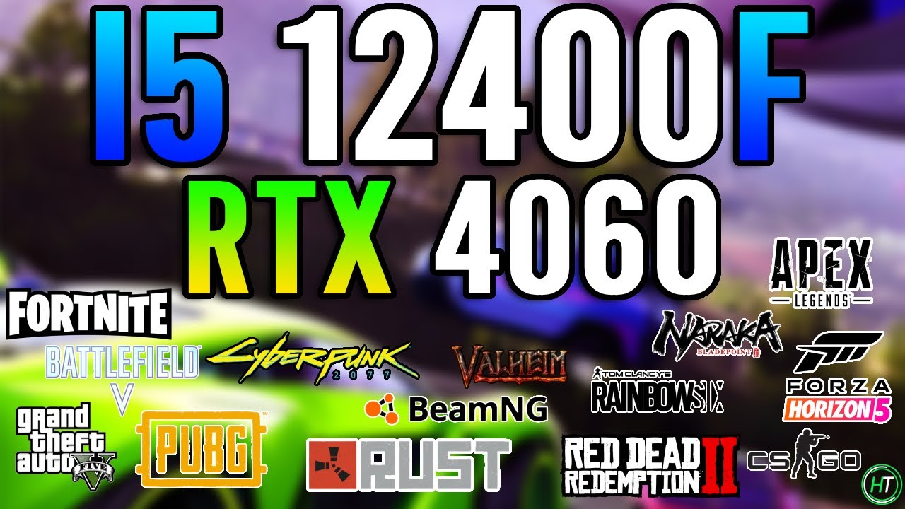 Intel i5 12400F + RTX 4060 - Tested in 15 Games - YouTube