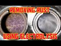 Removing Rust Using Electrolysis: Motorcycle Tank.