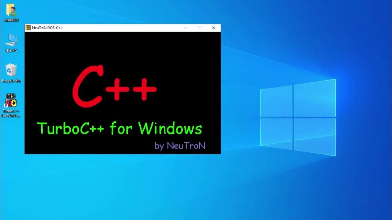 How to Download Turbo C & Install Turbo C on Windows 7,8,10,11 - YouTube