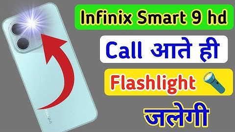 Infinix Smart 9 hd notification light on/off kaise karen,incoming call flashlight Infinix Smart 9 hd