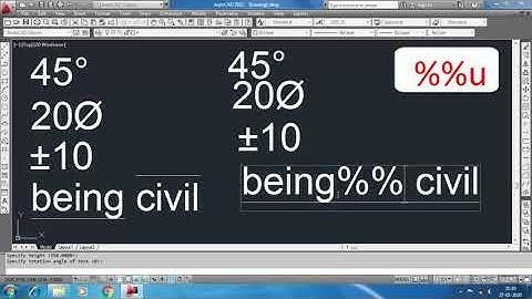 Text Symbols and Special Characters in AutoCAD
