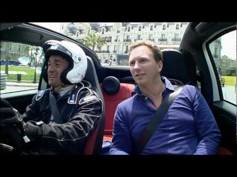 Top Gear guys driving around Horner, Ecclestone and Briatore at Monaco.avi