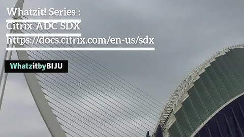 Whatzit!-Citrix ADC SDX