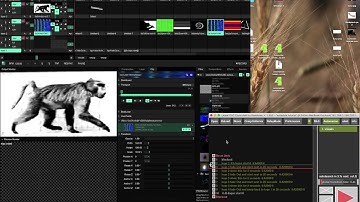 logos background loop example with resolume and linear osc controller