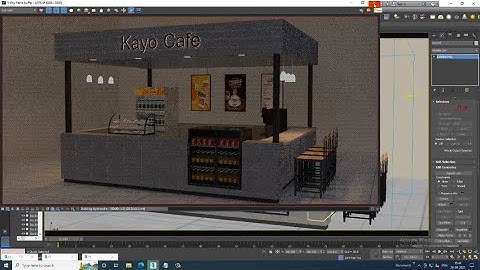 3DsMax Tutorials, Learn 3D Texturing a Food Stall from Scratch in 3dsmax ( Part 13)