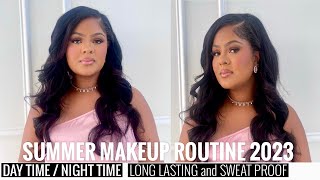 SUMMER MAKEUP ROUTINE 2023| DAY TIME OR NIGHT OUT| LONG LASTING, SWEAT PROOF //PENELOPE PALACE//