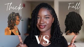 Thick Locs VS Full Locs | Which is Best When Starting Locs | Hair Texture / Density | #KUWC