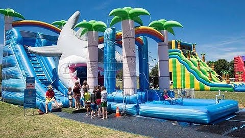 inflatable water slide