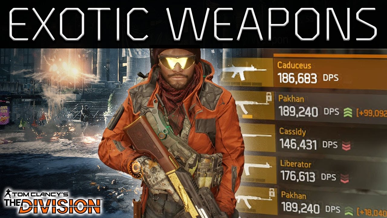 The Division Exotic Weapons | New Talents | All Drop Locations - YouTube