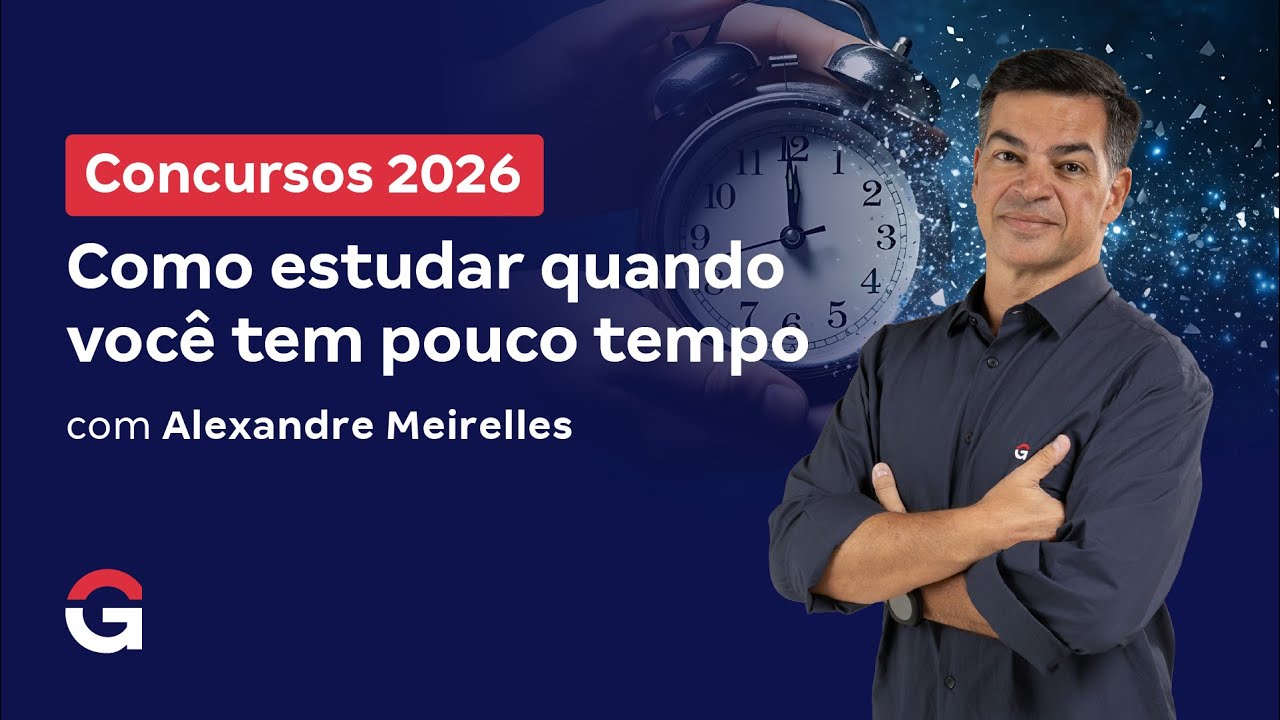 Concursos 2026: Como estudar quando você tem pouco tempo