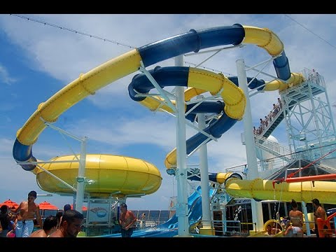 carnival dream water slide twister youtube
