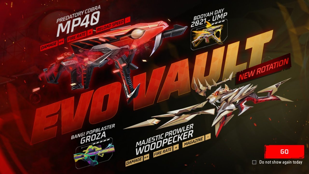 Buying Cobra Mp40 Gun Skin🥳 New Evo Vault Event Free Fire😱