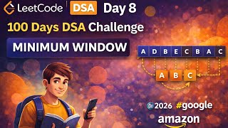 LeetCode DSA Day 8 | 100 Days DSA Challenge |Two Pointers| Placement Prep #2026 #google #amazon