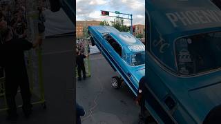 64 Chevy Impala Hitting back Bumper! 🕹️ 🚀 #hopper #lowrider #fyp