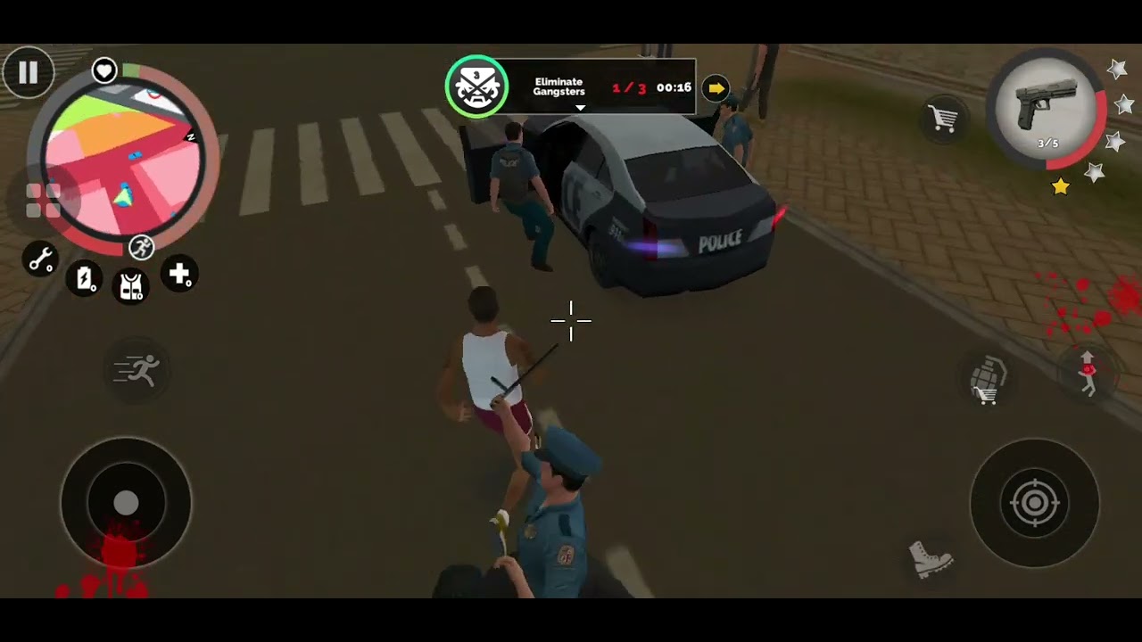 Deadest fight scenes with police||chasing me by police|| counter attack 