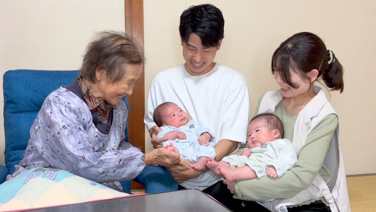 At 93 years old, I met my twin great-grandchildren for the first