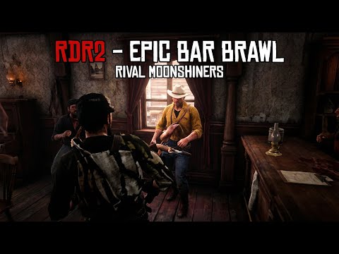 RDR2 - Bar Brawl With Rival Moonshiners