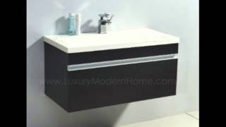 1. vs ALEXIUS - WHITE 30" Inch vanity sink Modern Floating Wall Hung Mount Bathroom Modern Contemporary Acrylic Corian... 