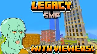 Minecraft Legacy SMP With Viewers! Downtown Working! (Minecraft Survival Live Stream)