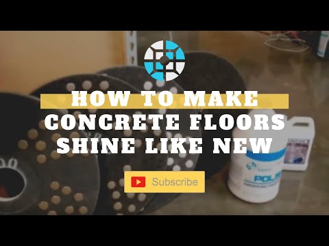 Video: Wat te gebruiken om betonnen vloeren te laten glanzen?